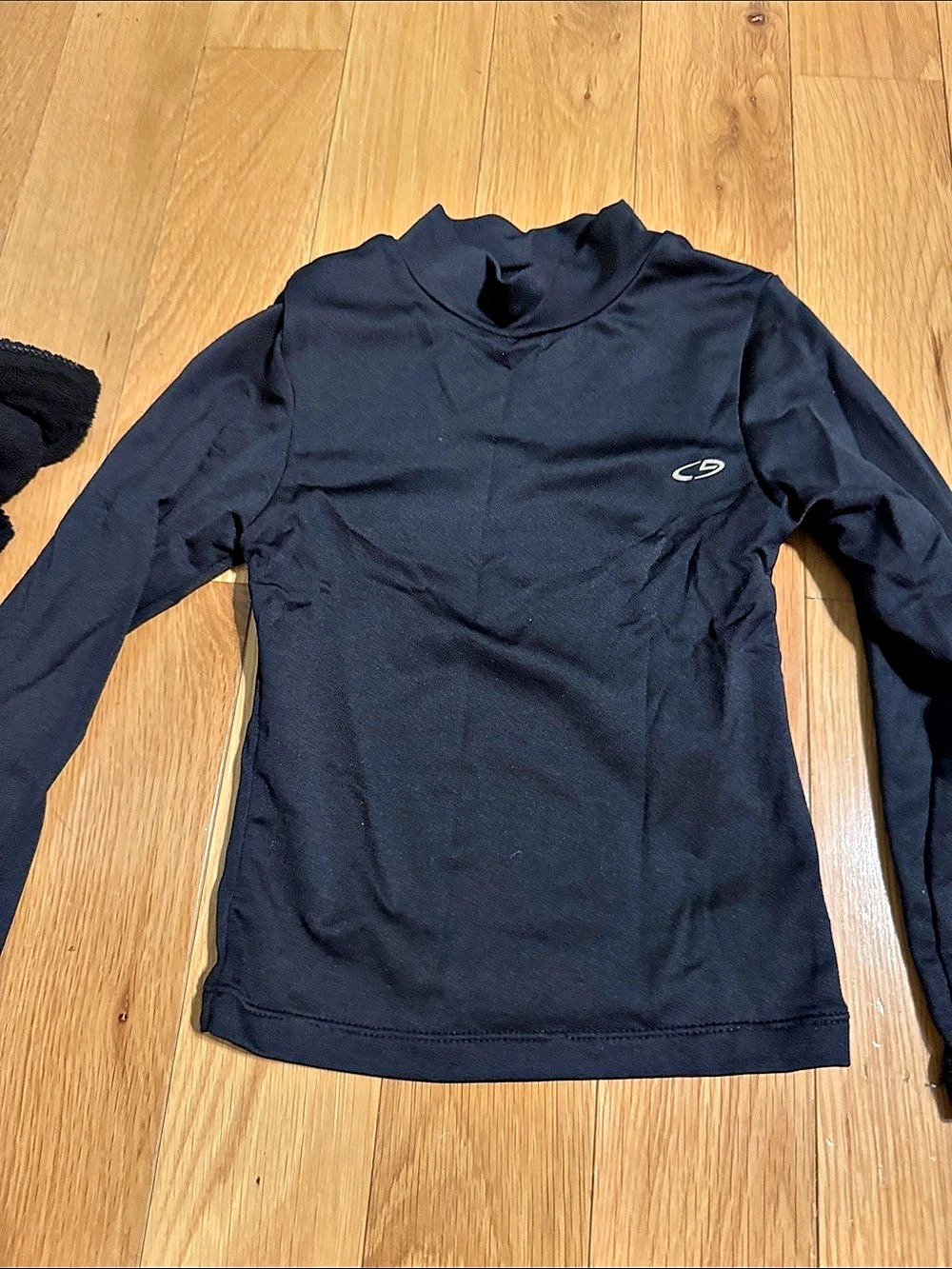 Champion Long Sleeve Mock Neck Black Size XS